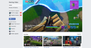 Facebook gaming hub