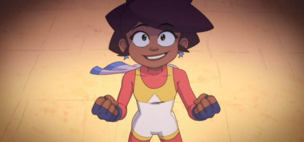 Invincble Fight Girl -African American animated