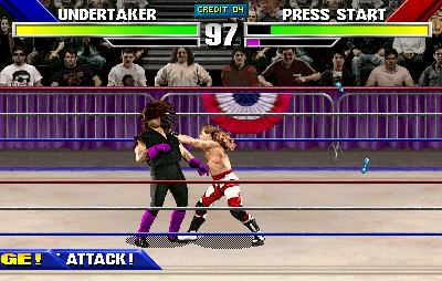 professional wrestling - WWF The Arcade Wrestlemania Game 