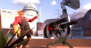 Engineer using sentry gun - Team Fortess 2