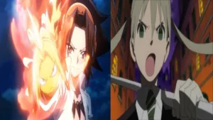 Yoh Asakura and Maka Albarn