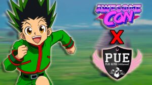 Gon along with Awesome Con and Plus Ultra Entertainment logo