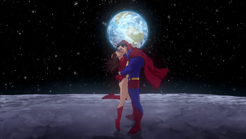 Superman and Lois Kissing