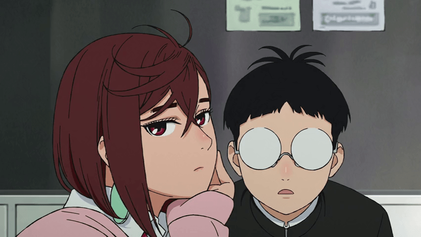 Momo Ayase and Okarun