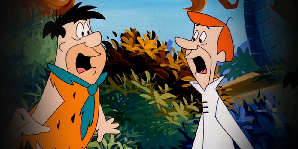 Fred Flintstone and Geroge Jetson