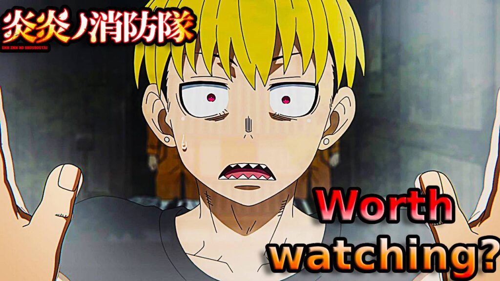 Fire Force Shinra with blond hair