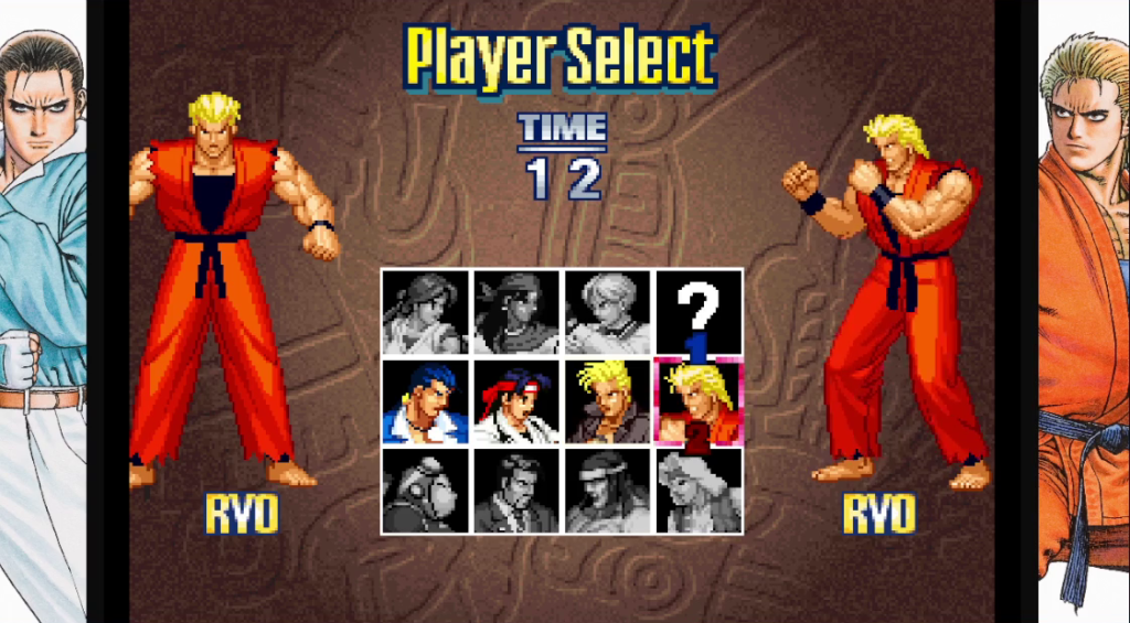 Art of Fighting 3 R character select