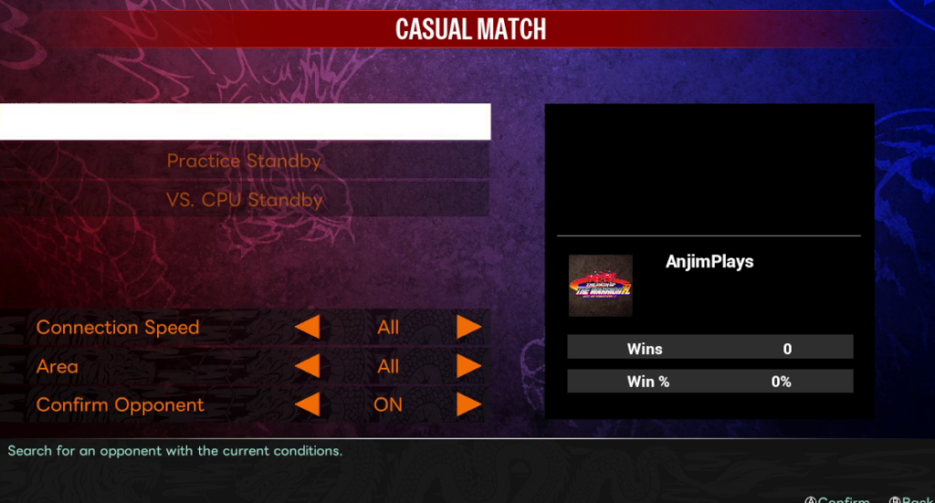 Art of Fighting 3 casual match