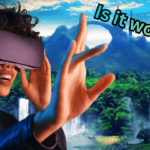 Women with VR Helmet in Fantasy World