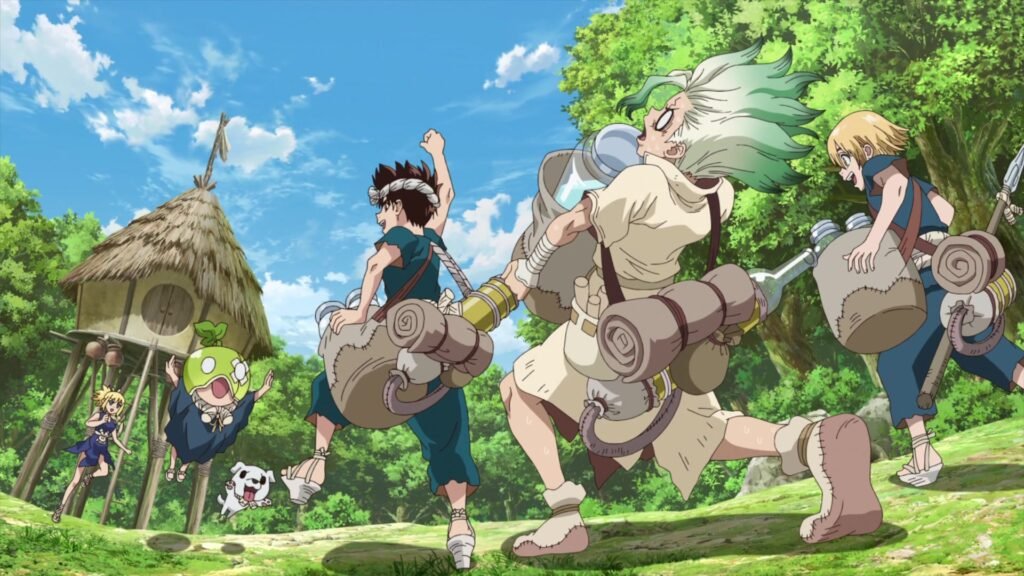 Senku, Chrome and Suika