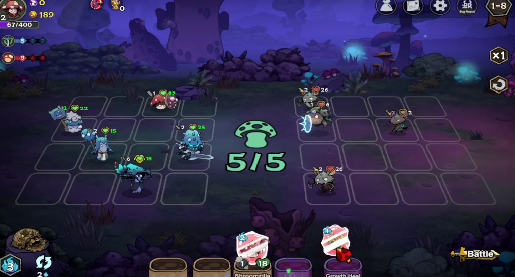 Might and Mushroom gameplay