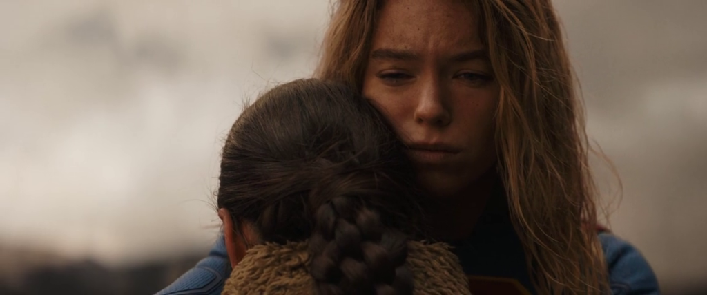 Supergirl hugging Ruthye